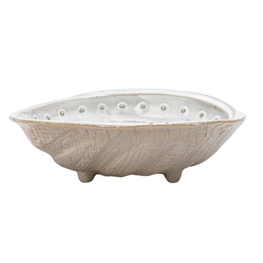 Hello Honey® 6.25" White Abalone Shell Stoneware Plates, 6ct.